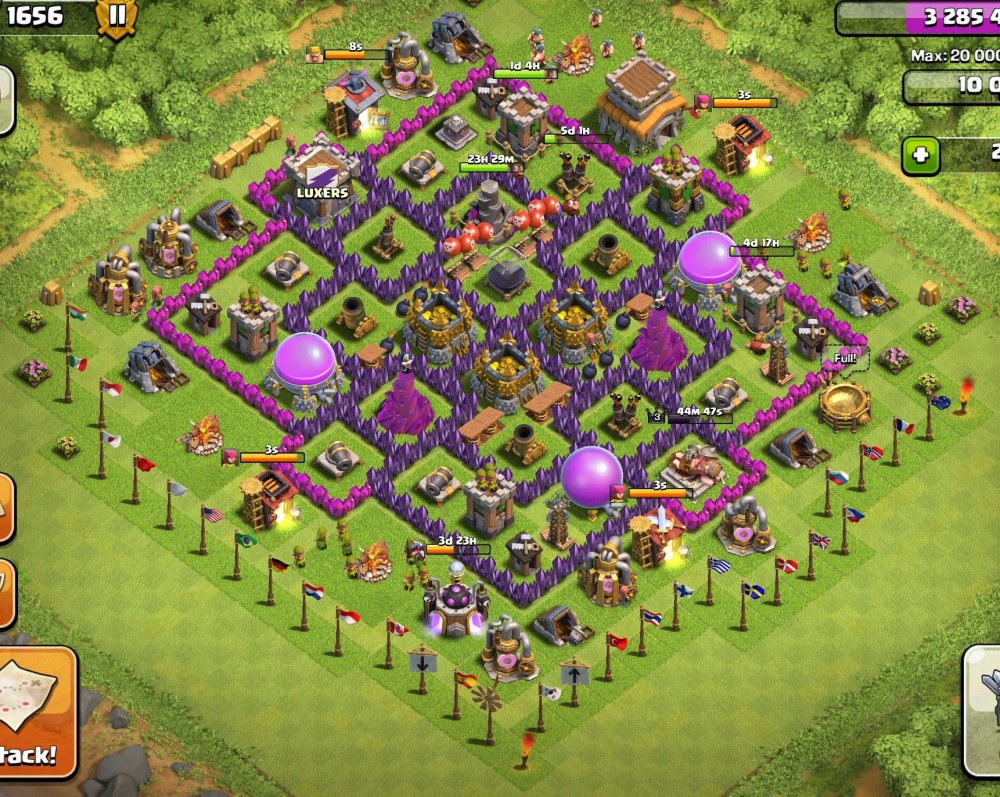 clash of clans village