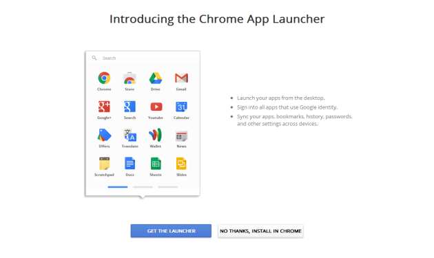 chrome app launcher
