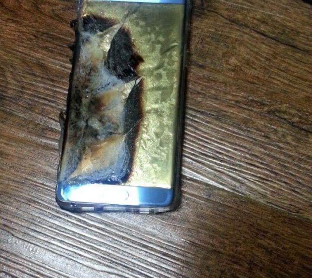 Samsung Galaxy Note 7 batterie problème