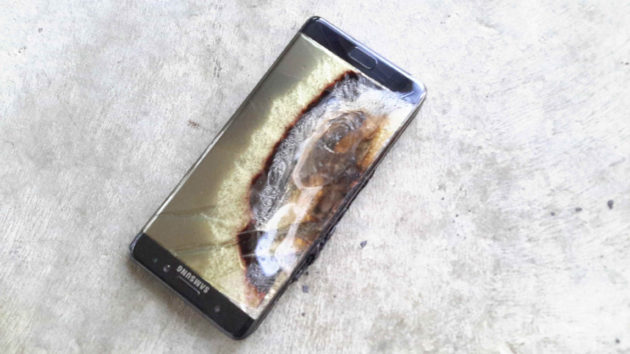 Galaxy Note 7 incendie Samsung