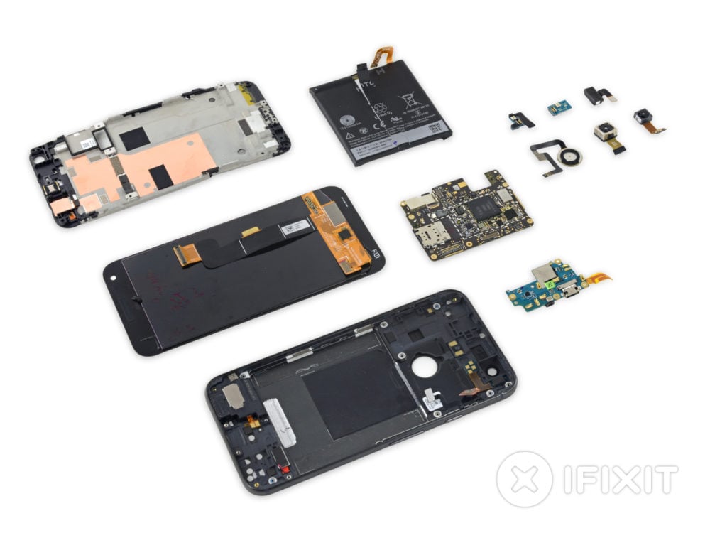 Google Pixel XL : iFixit a réussi à trouver un logo HTC en ... - 1000 x 750 jpeg 71kB