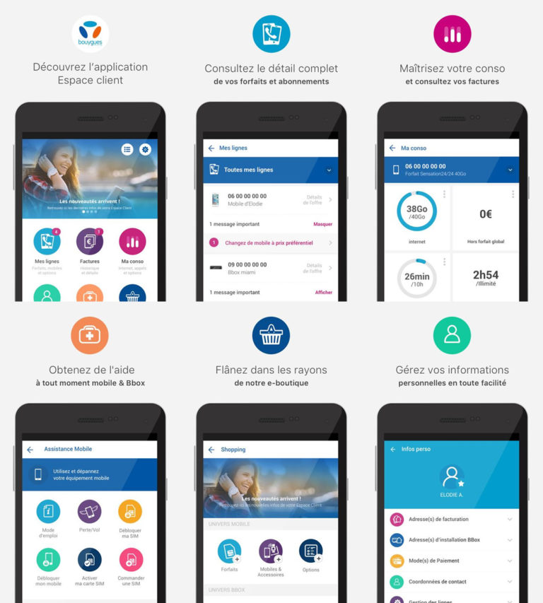 Lapplication Bouygues Telecom se met à jour avec un nouveau design et