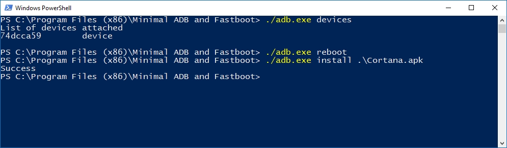 windows 10 install adb and fastboot