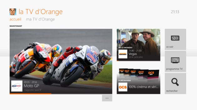 Orange TV sur Xbox One