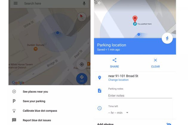 google-maps-parking-location