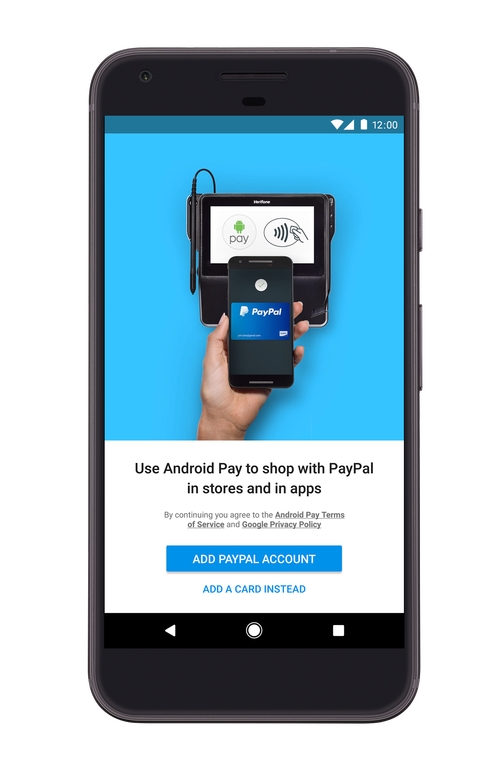 Android Pay permet maintenant de payer sans contact avec son compte PayPal