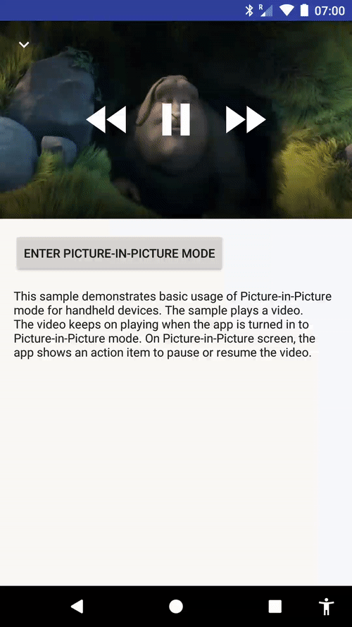 Comment fonctionne le mode Picture-In-Picture sur Android O Developer Preview 2 ?