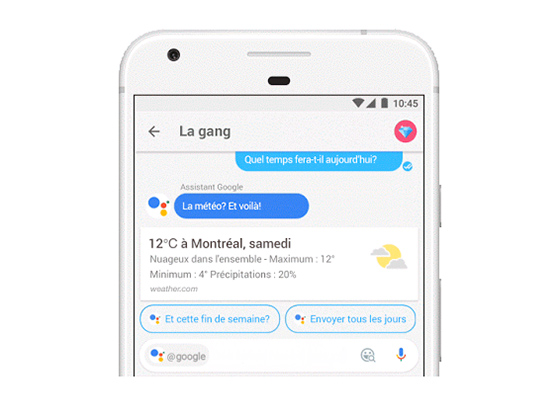 Google Allo en français canadien