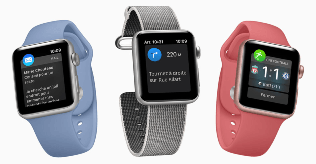 Des notifications sur Apple Watch