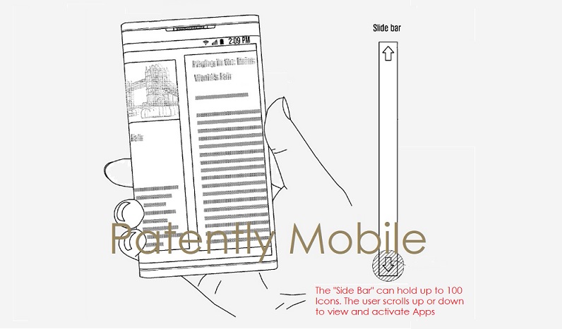 Samsung imagine un smartphone enveloppé dans un écran