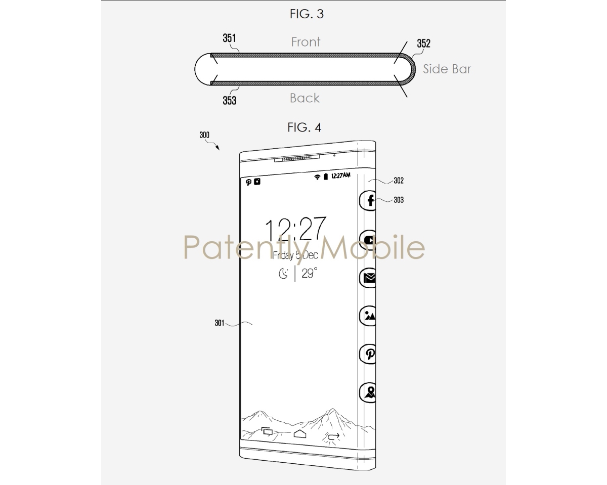 Samsung imagine un smartphone enveloppé dans un écran