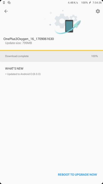 OnePlus 3 : une bêta fermée d&rsquo;Android 8.0 Oreo déjà en cours