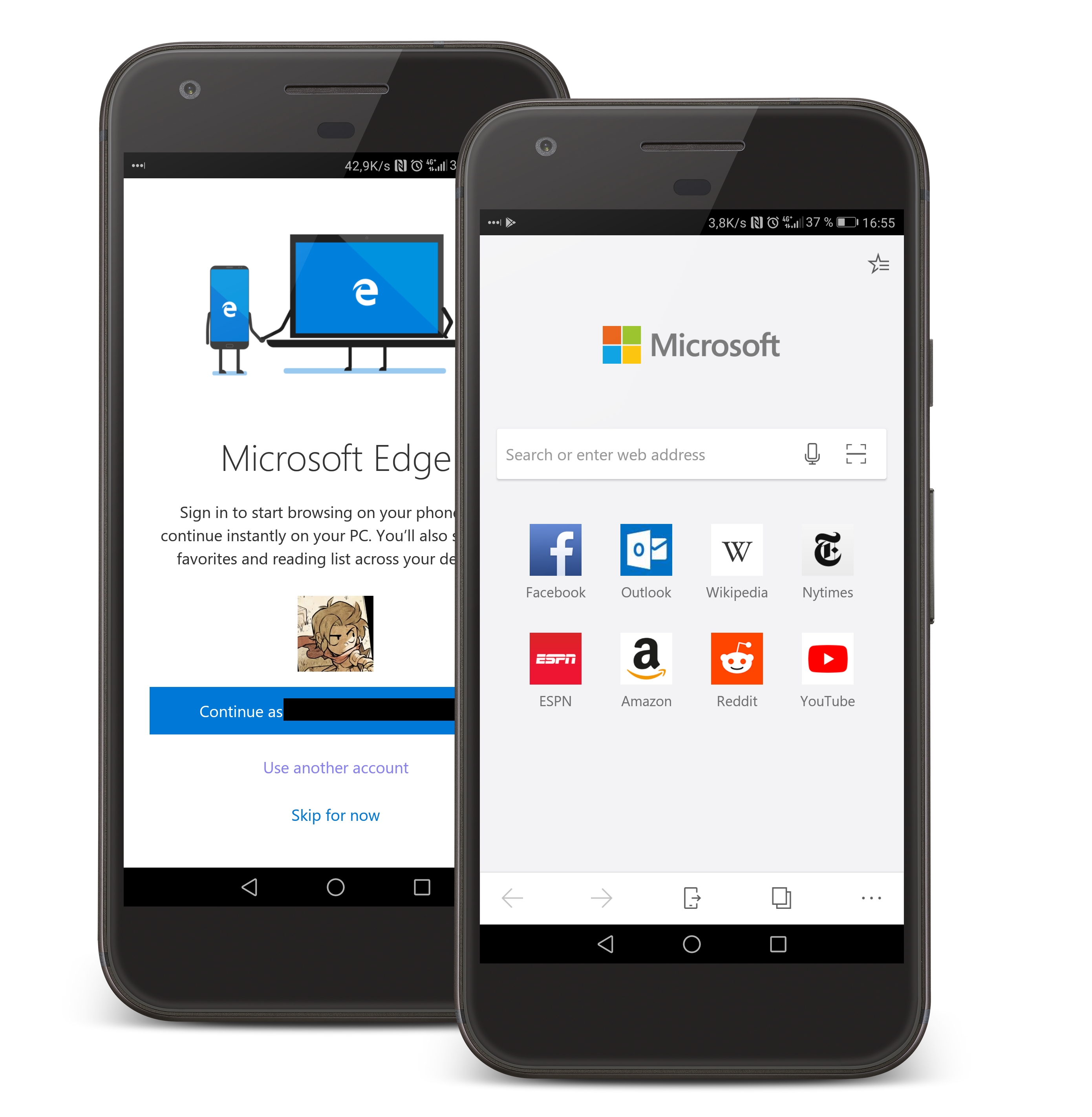 ms edge for android