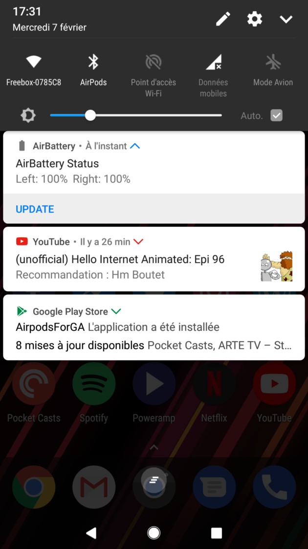 AirBattery : affichez le niveau de batterie des AirPods sur Android