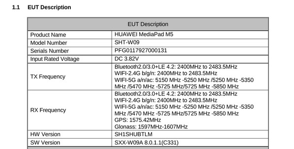 Huawei MediaPad M5 : certification FCC et caractéristiques en fuites avant le MWC 2018
