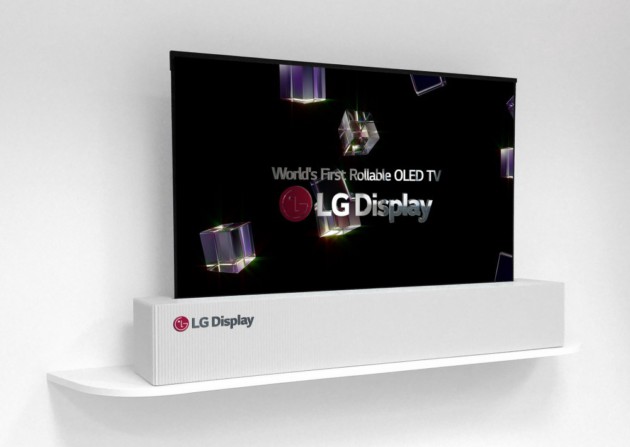 CES 2018 : LG dévoile une TV OLED de 65 pouces qui s&rsquo;enroule littéralement dans sa base