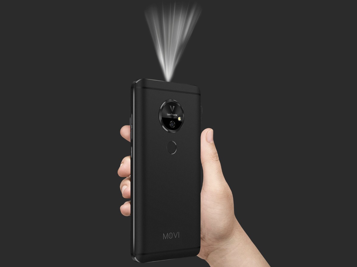 Le Moviphone - Un téléphone Android de milieu de gamme avec projecteur  laser intégré