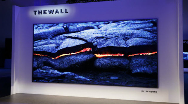 Samsung The Wall : 146 pouces pour une TV grâce aux Micro-LEDs, belle démonstration au CES 2018