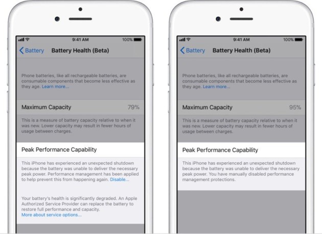 iOS 11.3 : la beta 2 ajoute un menu pour la santé de la batterie