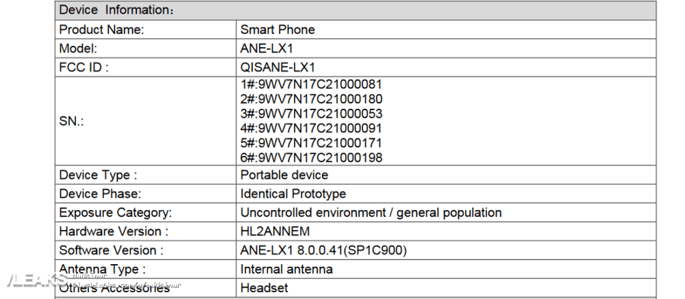 Huawei P20 Lite : quelques informations confirmées par son passage à la FCC