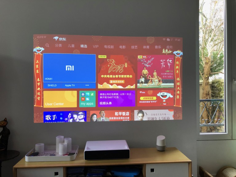 Test du Xiaomi Mi Laser Projector, un projecteur à courte