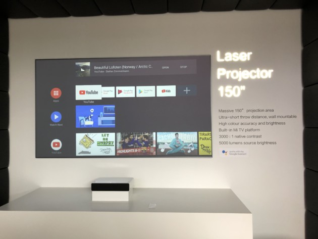 Xiaomi Mi Laser Projector : il va être commercialisé en Europe avec Android TV