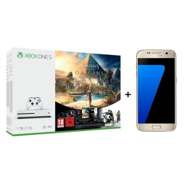🔥 Bon plan : le pack Xbox One S + Galaxy S7 + Assassin&rsquo;s Creed Origins est à 429 euros
