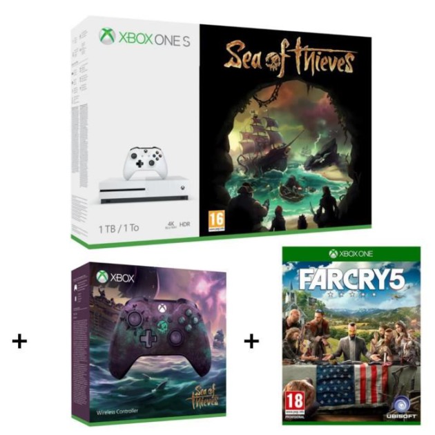 🔥 Bon plan : un pack Xbox One S avec Far Cry 5, Sea of Thieves, une manette à 279 euros
