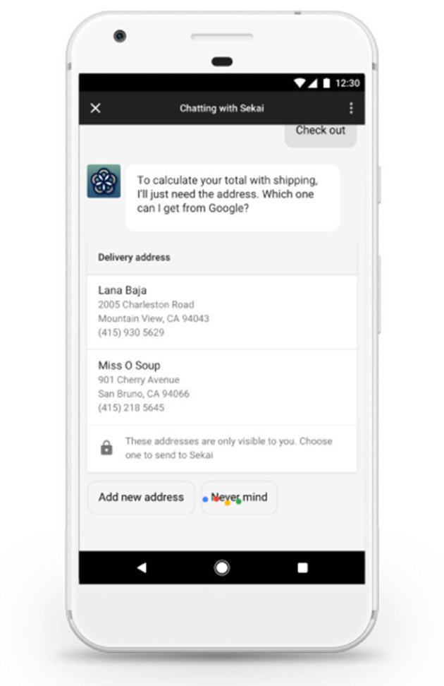 Google Assistant paiement