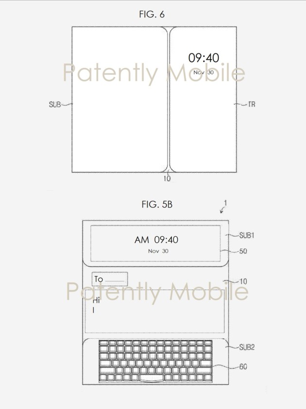 Samsung brevet tablette pliable
