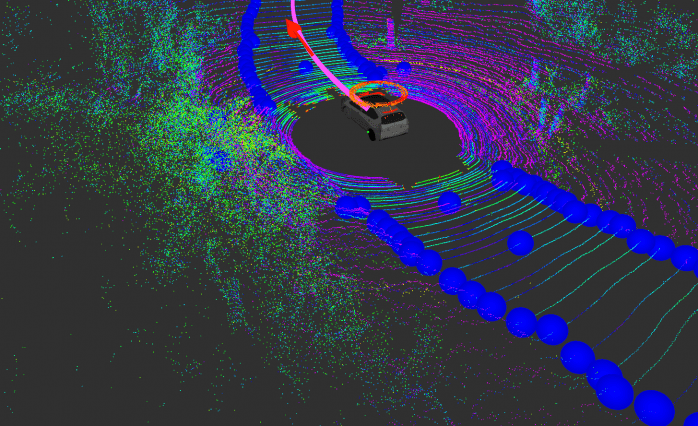 Visualization of car recognizing road edges ALTERNATE &#8211; credit MIT CSAIL