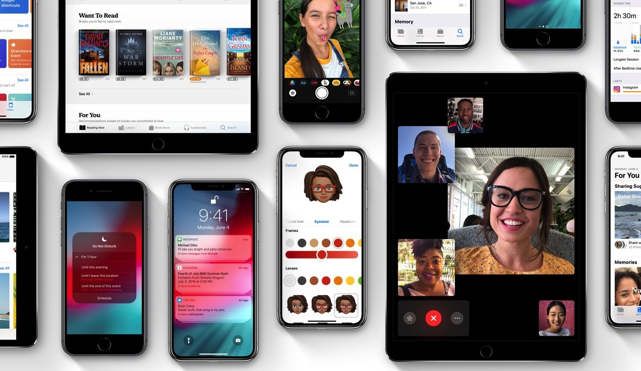 La photo de famille pour la sortie d’iOS 12 en 2018//Source : Apple
