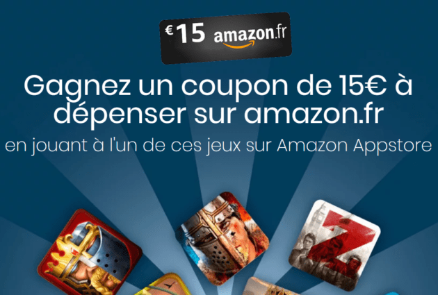 🔥 Bon plan : 15 euros offerts sur Amazon grâce à l&rsquo;Amazon Appstore