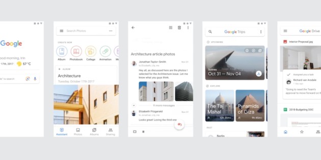 Maps, Drive, Photos et Gmail : Google imagine une nouvelle interface pour ses meilleures apps