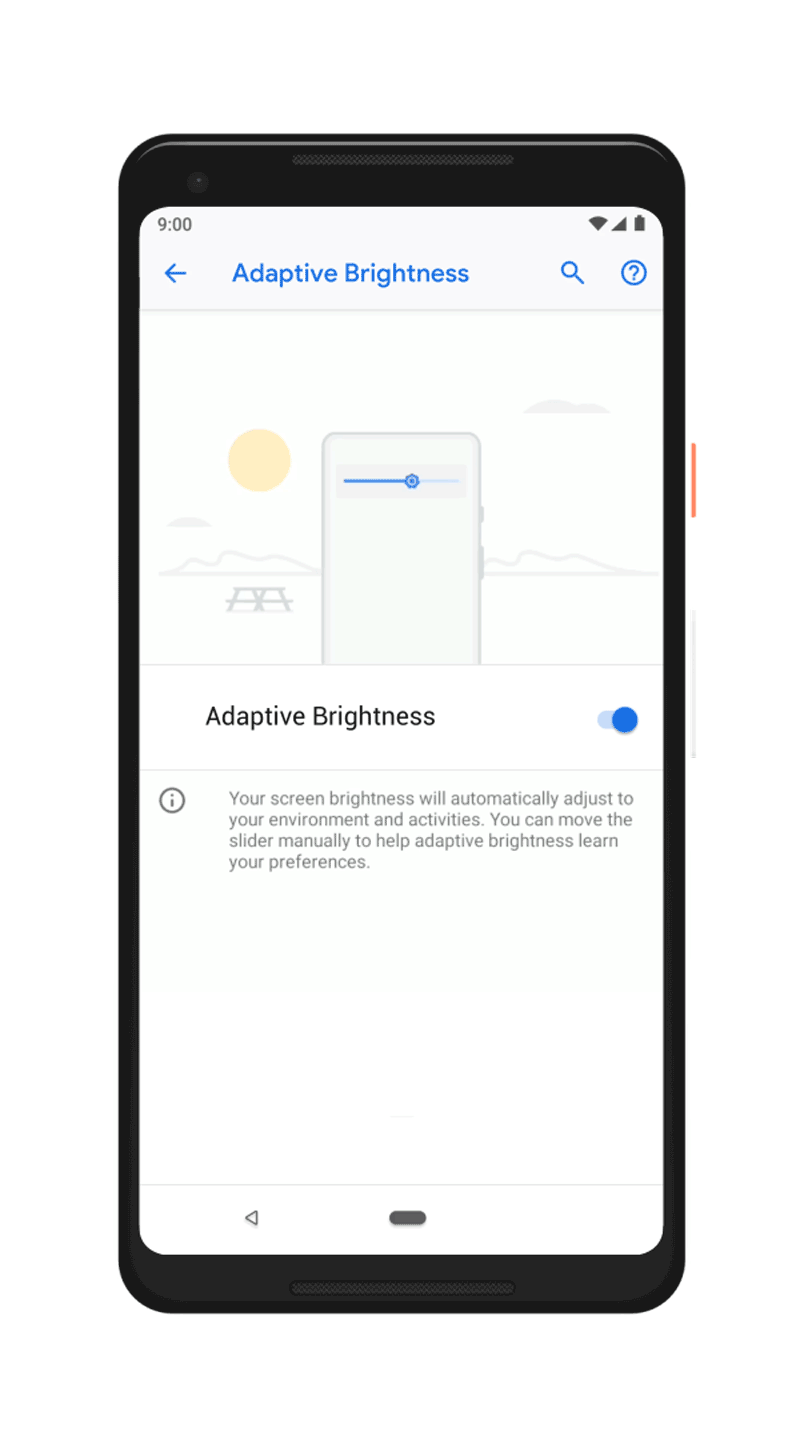 Android-pie-brightness-luminosite