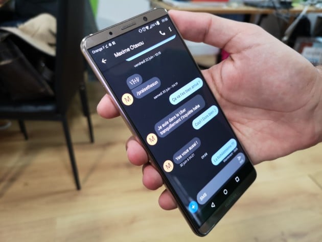 Android Messages : un temps disparu, le thème sombre est de retour