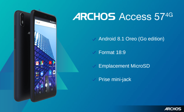 Archos dévoile son smartphone Android Go avec prise jack &#8211; IFA 2018