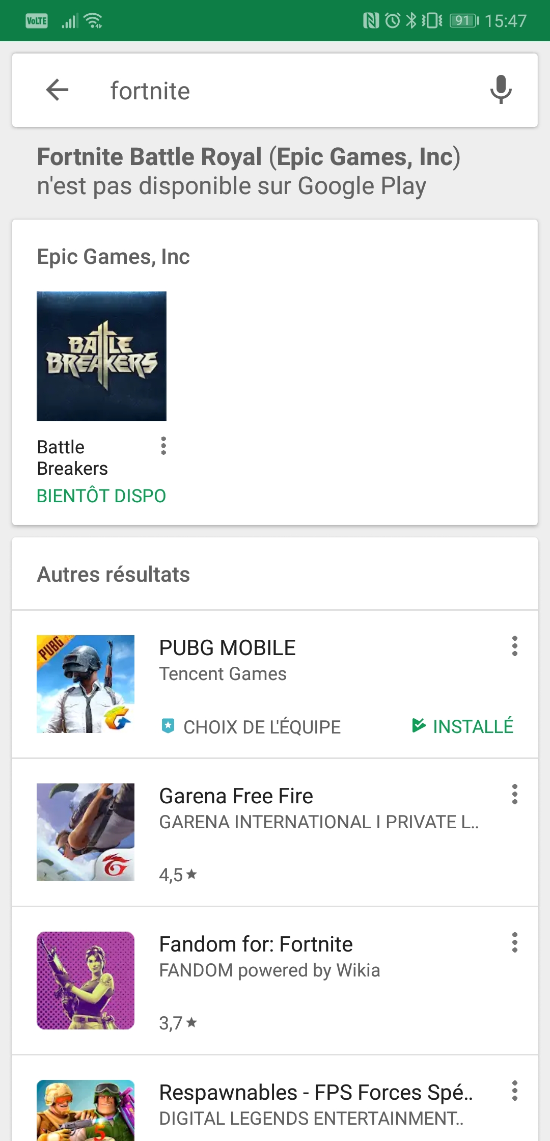 Telephone Compatible A Fortnite Android