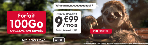 🔥 Bon plan : forfait mobile 100 Go pour 9,99 euros par mois pendant 6 mois chez NRJ Mobile