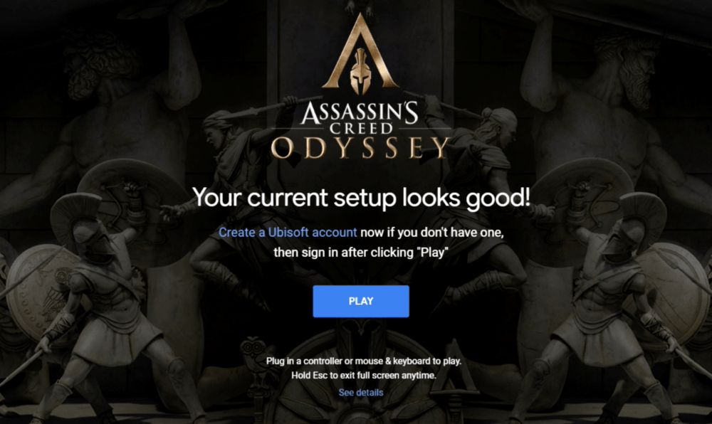 On a joué à Assassin&rsquo;s Creed Odyssey sur Chrome grâce à Google Project Stream