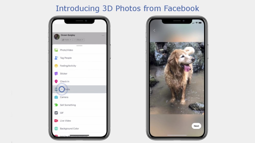 Facebook vous permet désormais d&rsquo;ajouter un effet 3D à vos photos classiques