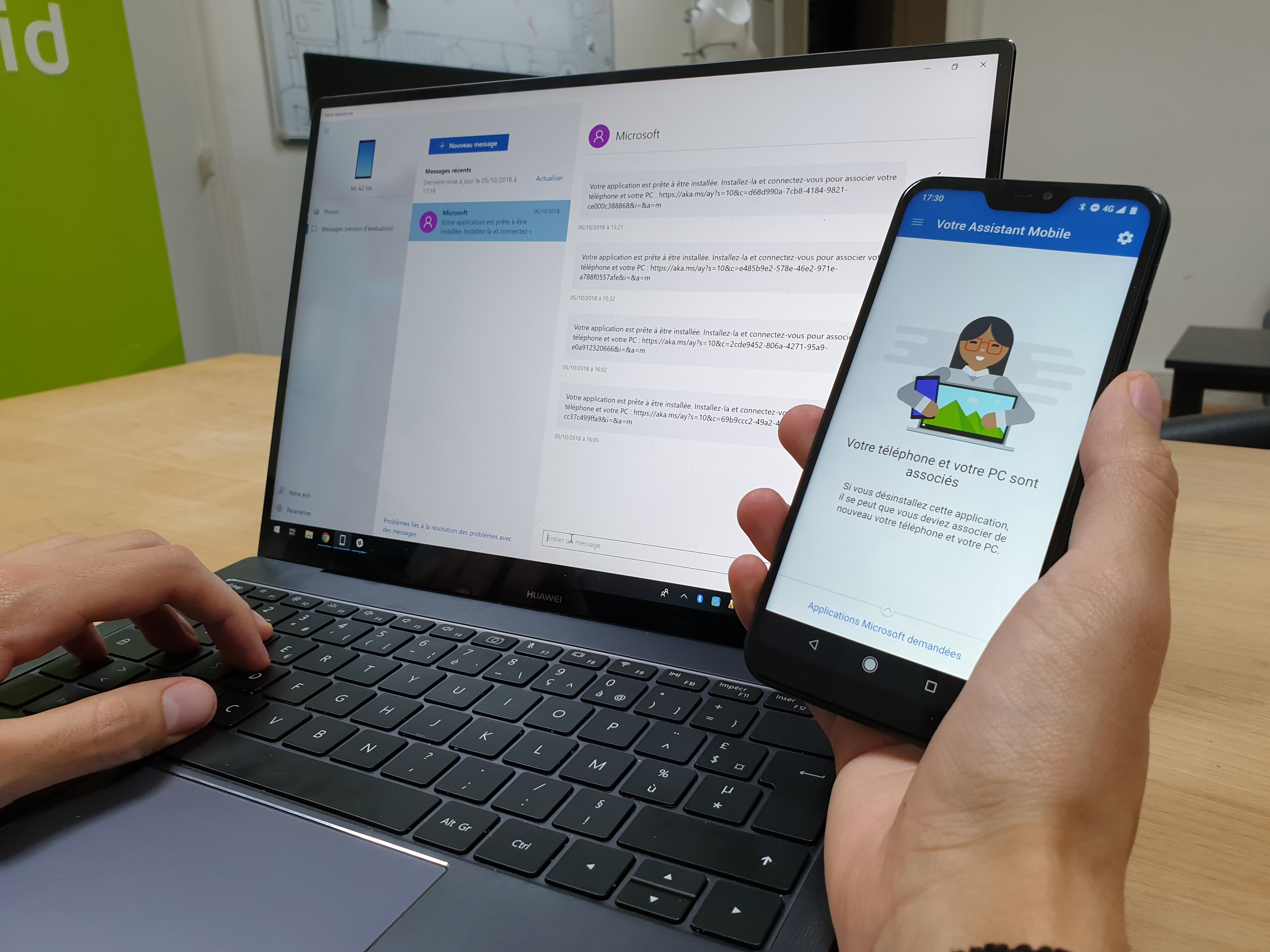 android messages on windows 10