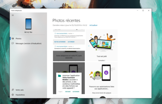Windows 10 : comment synchroniser les photos et les messages de son smartphone Android