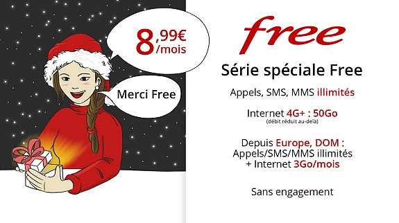 Free Mobile Vente Privée : le forfait 50 Go passe à 8,99 euros par mois pendant un an