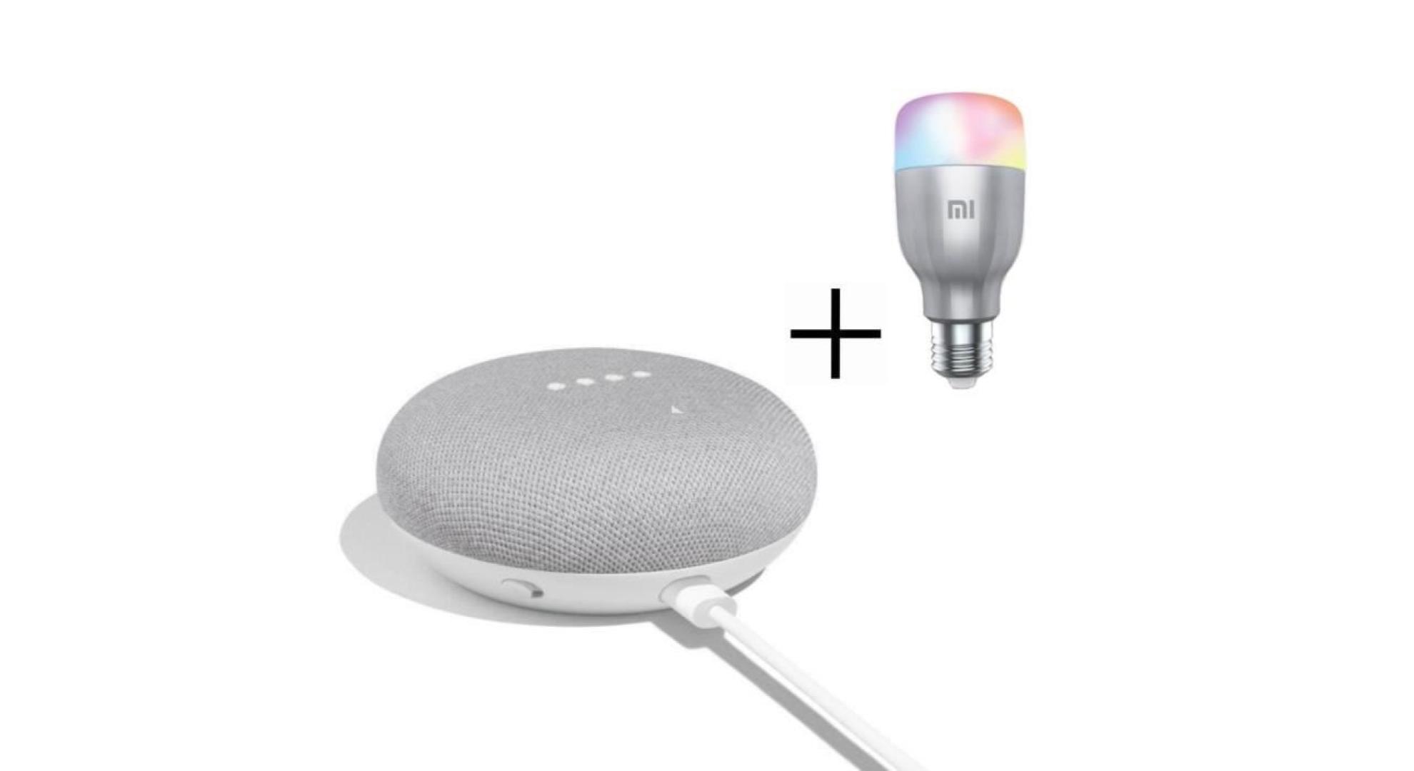 🔥 Bon plan : le Google Home Mini à 59 euros avec une ampoule Mi LED Smart  Bulb offerte