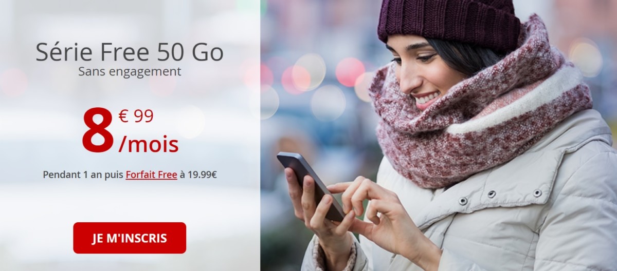 🔥 Bon plan : le forfait Free mobile 50 Go est à 8,99 euros par mois pendant un an
