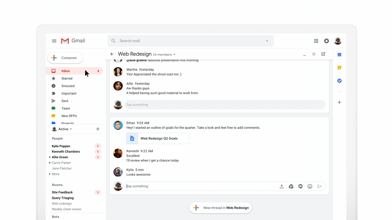 Hangouts Chat : Google dévoile son nouveau service concurrent de Slack