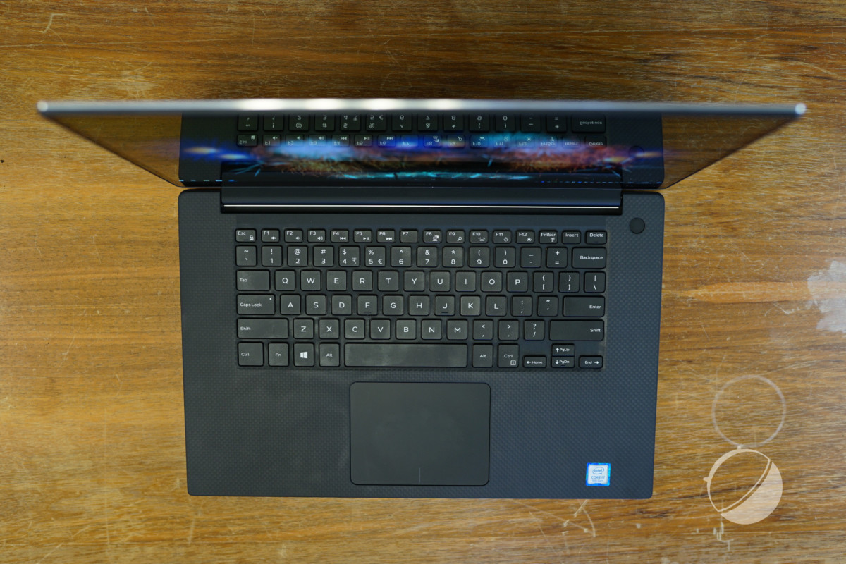 Le XPS 15 a un touchpad plus petit