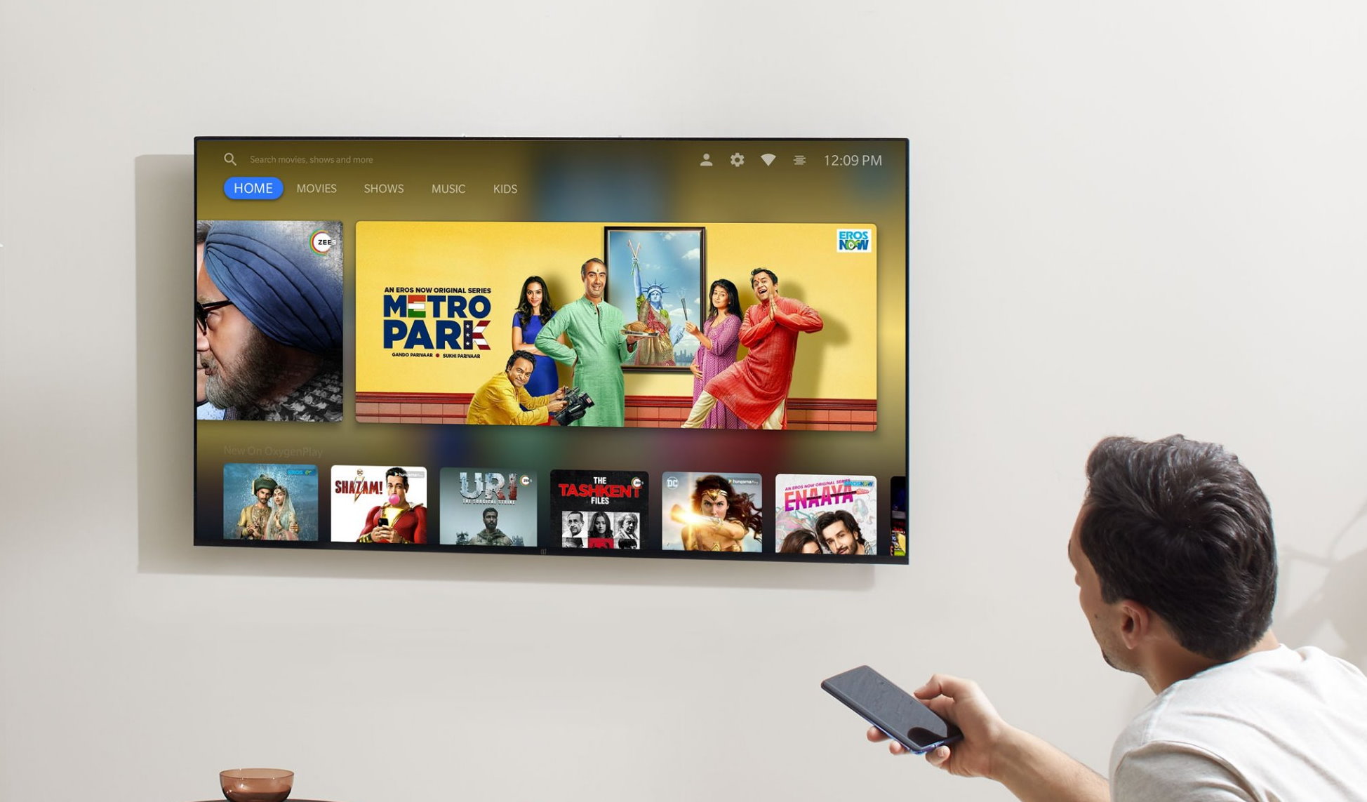 OnePlus TV : une image révèle l&rsquo;interface, OxygenPlay et plus encore