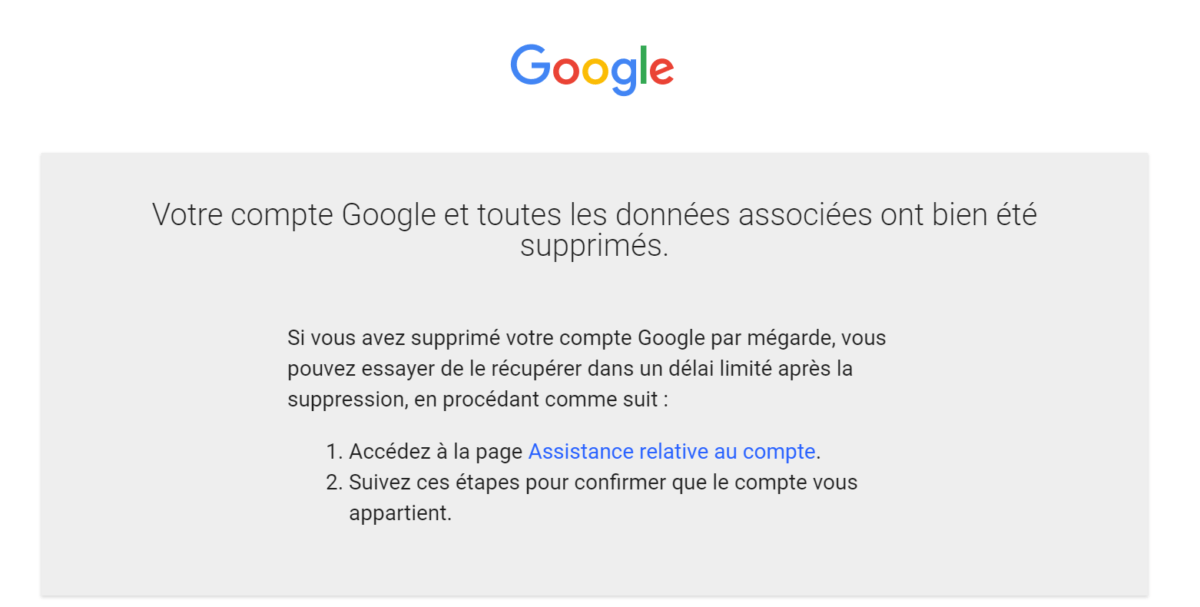 Comment supprimer son compte Google (Gmail)